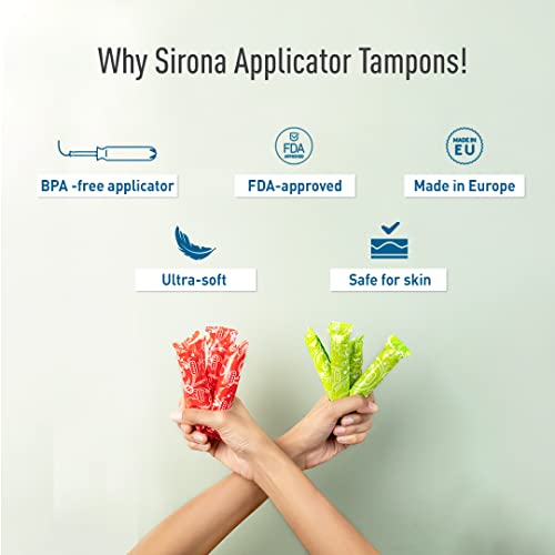 Sirona Mix Flow Tampons with Applicator - 8 Pieces | For Regular Flow and Heavy Flow | Made in Europe | Ultra Soft & Comfortable | Highly Absorbent | BPA Free | FDA Approved - Image 3