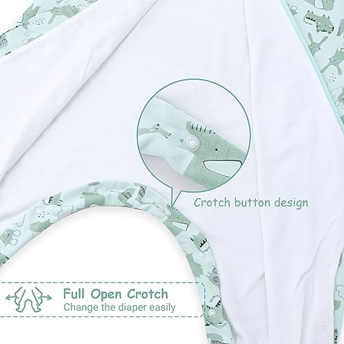WYTbaby Baby Sleeping Bag With Legs 1.0 Tog, 100% Cotton Sleeveless Baby Sleep Sack Toddler Wearable Blanket For Boys And Girls, 70cm/6-18 months - Image 2