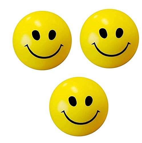 GNR Smiley Balls/ Smiley Face Squeeze Ball/Health Benefits of Stress Balls - Pack of 3 | Yellow Color (B08G9SCD6H) Amazon Price History, Amazon Price Tracker