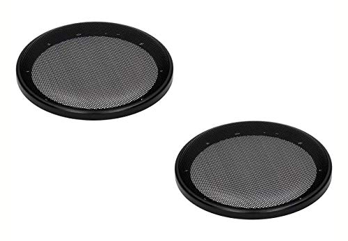 2 Rejillas Para Altavoces De Coche De 4", Protector De Hierro En Forma De Gofre, Fácil Instalación, Color Negro Clásico
