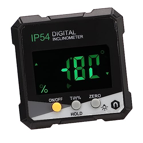 Inclinómetro digital con pantalla LCD y base magnética miniatura 5