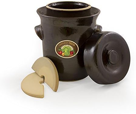 TSM Products 31041 Harvest Fiesta Fermentation Pot with Stone Weight, 10-Liter by TSM Products