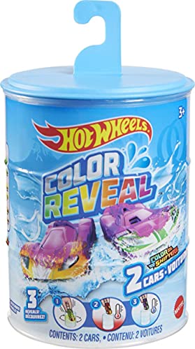 Hot-Wheels-GYP13-Kleuronthulling-Dubbelpack-Voertuigen-met-Verrassende-Onthulling-en-Kleurverandering-met-een-Schaal-Van-164-Cadeau-voor-kinderen-vanaf-3-jaar