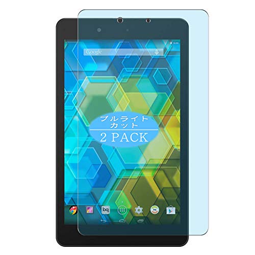 VacFun 2 Piezas Filtro Luz Azul Protector de Pantalla, compatible con BQ Edison 3 mini 8', Screen Protector Película Protectora (Not Cristal Templado) NuevaVersión