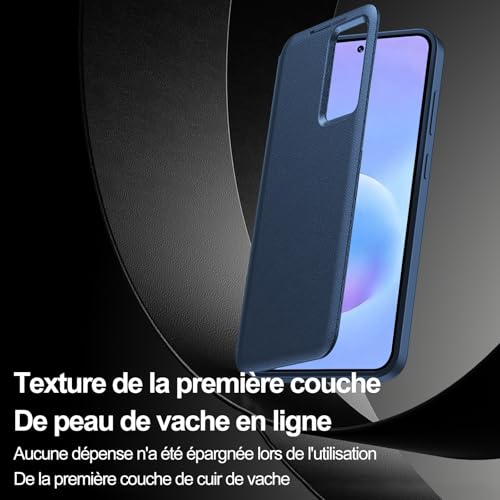 Coque Samsung A57 Clear View - Étui à rabat bleu avec protection 360 - 2