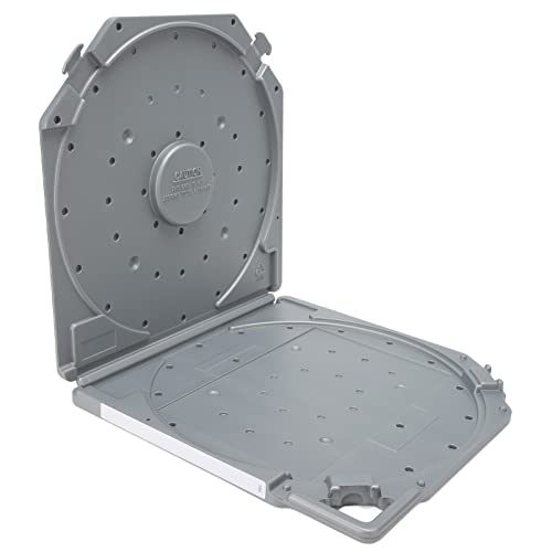 Caja de almacenamiento de cinta de 10 pulgadas portátil con apertura y protección total en gris 2