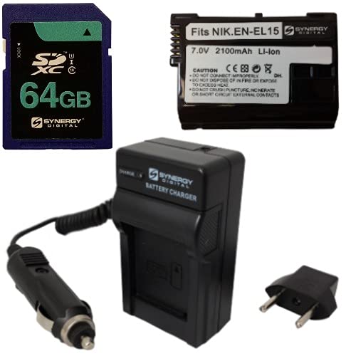 Synergy fW^ANZT[Lbg Nikon Z 7 ~[XfW^Jƌ݊:SY-SD64GB[J[hASDENEL15obe[ASDM-1536[d