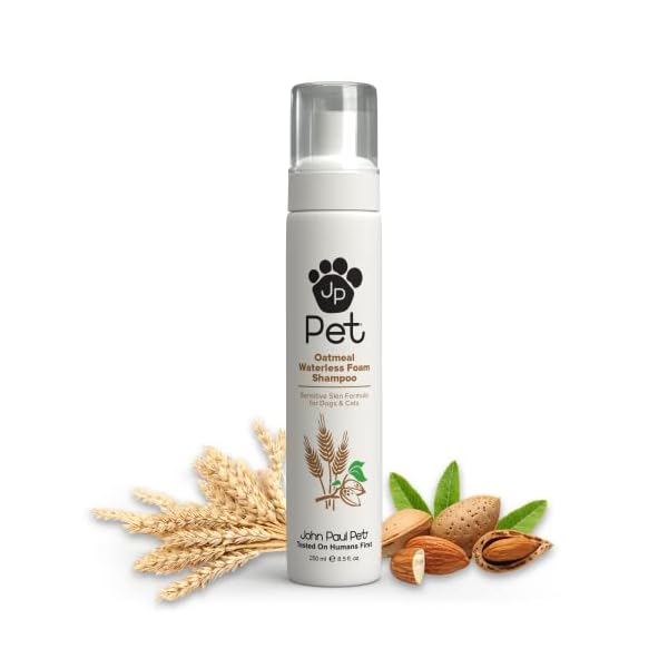 Oatmeal Waterless Foam - Grooming for Dogs and Cats, Soothe Sensitive Skin Formula with Aloe for Itchy Dryness for Pets…
