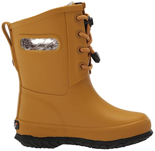Bogs Unisex Child Amanda Plush Lace Ii Snow Boot, Saffron, 7 Toddler Us #TOP5