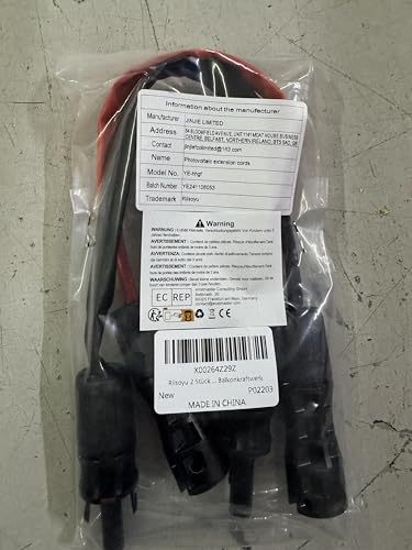 Riisoyu 2 Stück Solarkabel Fensterdurchführung, 35cm Solarpanel Flachkabel 6mm² mit Stecker und Kupplung MC4 kompatibel Solarkabel Fensterdurchführung Flexibel für Solarmodulen und Wechselrichtern