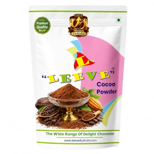 Image of Leeve Cocoa Powder 200g | Unsweetened Cocoa for Baking, Cakes, Brownies, Cookies, Hot Chocolate, Milkshakes, Desserts & Chocolate Recipes