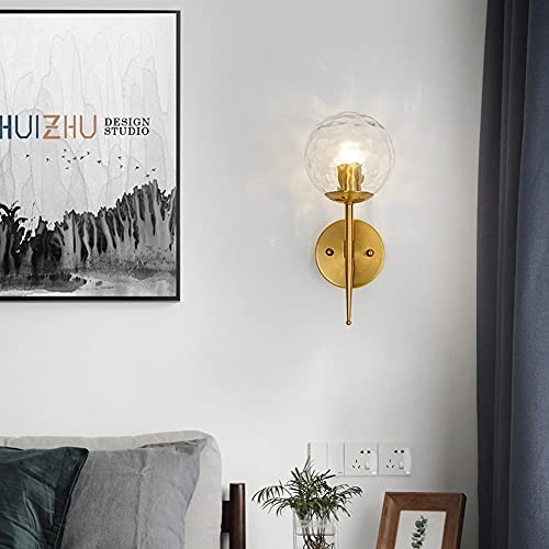 Lámpara de pared con forma de globo de cristal para decoración de interiores 4
