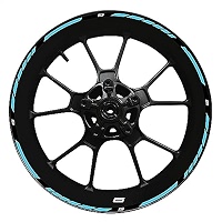 Reflective Stripe Stickers For Kawasaki Ninja ZX-6R Wheel Rims – Motorcycle Hub Decal Set