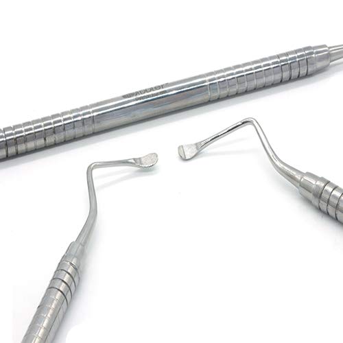 ADDLER Dental Spoon Curette Big Double Ended. Premium Solid 6 MM. No Rust, No Slip Handle. life Time Anti Rusting Warranty.-image-4
