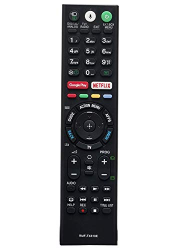 VINABTY RMF-TX310E Reemplazar Control Remoto Apto para Sony TV KD-43XG8305 KD-75XF90xx KD-55XF90xx KD-49XF9005 KD-43XG8096 KD-49XG9005 KD-49XG8096 KD-65AG8 KD-65XG8096 KD-65XF9005 KD-55XG8096