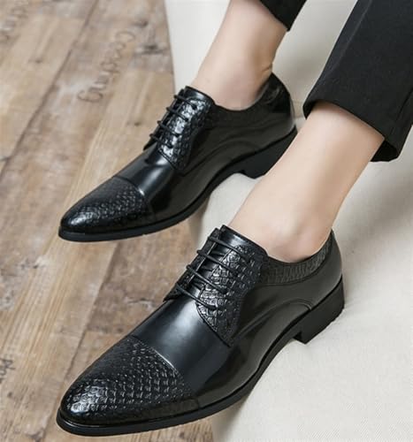 Men's Fashion Oxford Shoes Retro Cap Toe Breathable Comfort Leather Derby Shoes Lace Up Business Casual Shoes for Men4