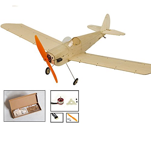 Dancing Wings Hobby Micro 3CH 460mm Spacewalker Remote Control Balsawood Laser Cut Plane for Adults (K0902)