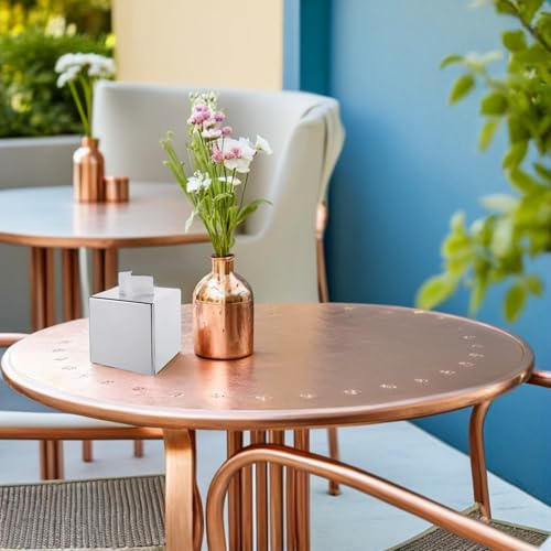 Boîte à mouchoirs plastique décorative avec support napkin incurvé - 6