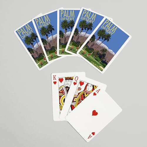Lantern Press Palm Desert, California, Baraja de Poker 52 Cartas miniatura 7