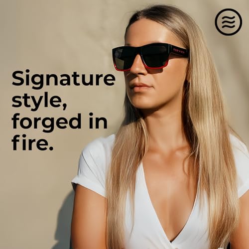 NEVEN Blacklist Men’s Polarized Sunglasses - Thrash Approved Rectangle Glasses - Retro Sunglasses for Metal Artists, Skaters3