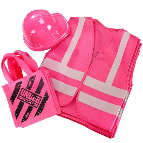 Disfraz infantil de obrero con chaleco y gorra miniatura 1