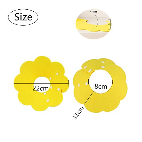 2 Pieces Pet Cone Collar Pet Recovery Protective Collar After Surgery Neck Collar for Recovery from Surgery Wound or Sterilization Dogs and Cats - Image 3