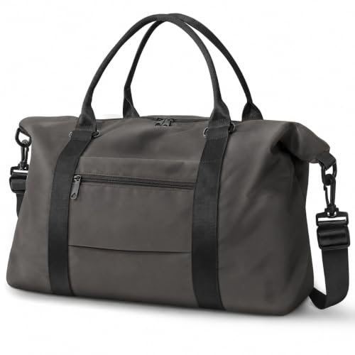 Image of Travel Duffle Bag, Waterproof Weekender Bag Carry On Tote Bags for Women, Travel Essentials Sport Gym Bag for Men, Hospital Bag for Labor and Delivery, Overnight Bag Luggage Bag with Trolley Sleeve