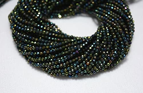 Spinel noir perle 2mm pour créer un bracelet personnalisé à offrir en cadeau unique