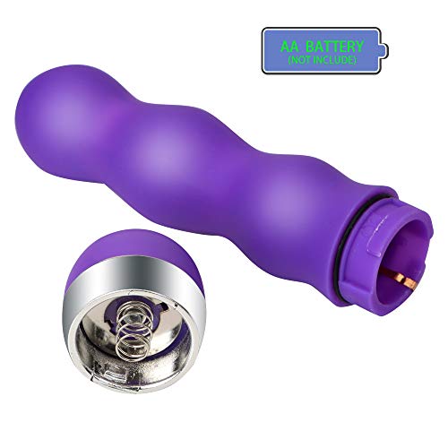 NOPNOG Multispeed vibrerende stick voor vrouwen, bullet vibrator, G-spot massageapparaat, clitorisstimulator, ABS, werkt op batterijen, rozenrood (stijl 3) - Afbeelding 4