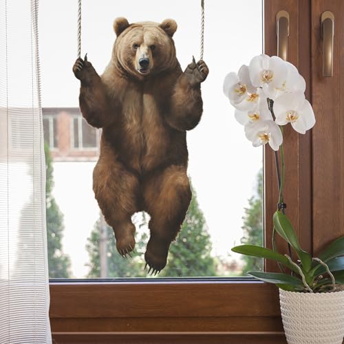 Vinilo Decorativo Achang Oso Grizzly 3D Efecto Removible miniatura 5