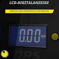 MICHELIN 12V Luftkompressor Programmierbar Digital Reifenpumpe für Auto SUV Fahrrad Leistungsstark Notfall Kompressor mit LED Display Präzise Druckkontrolle USB-Anschluss – Ansicht 7