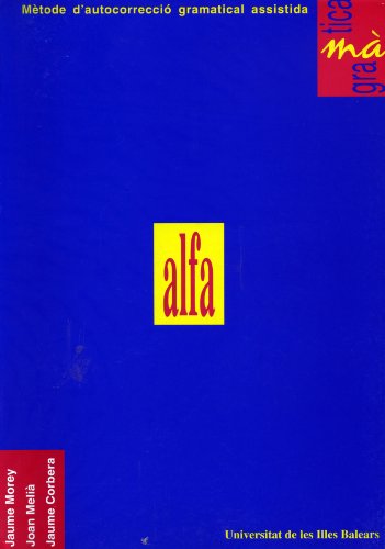 Portada de Alfa: Metode D Autocorreccio Gramatical Assistida