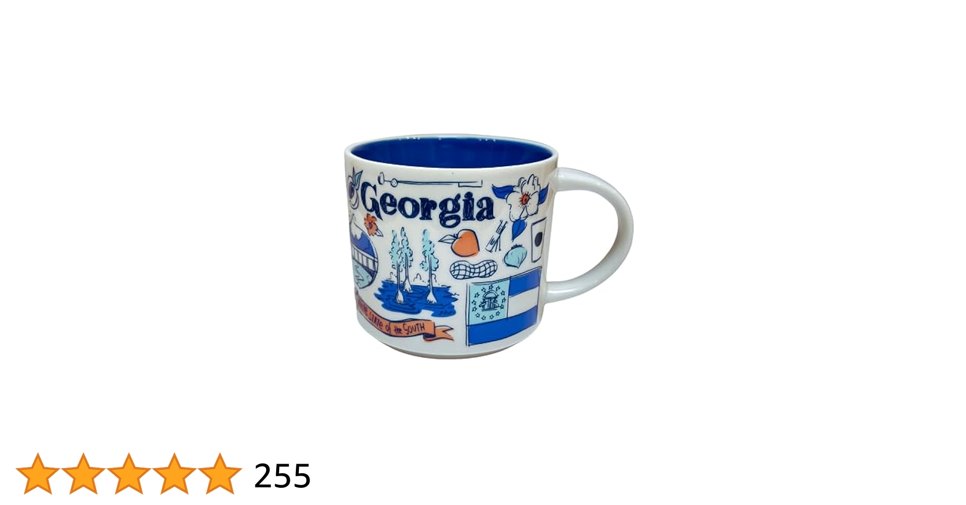 Amazon.com: Starbucks 星巴克陶瓷喬治亞馬克杯Been There系列橫