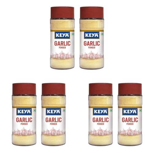 Image of Keya Garlic Powder | 100% Pure Lehsun Powder | Ready to use | Sourced From Whole | Zero added Colours, Fillers, Additives & Preservatives | 55 gm | Pack of 6