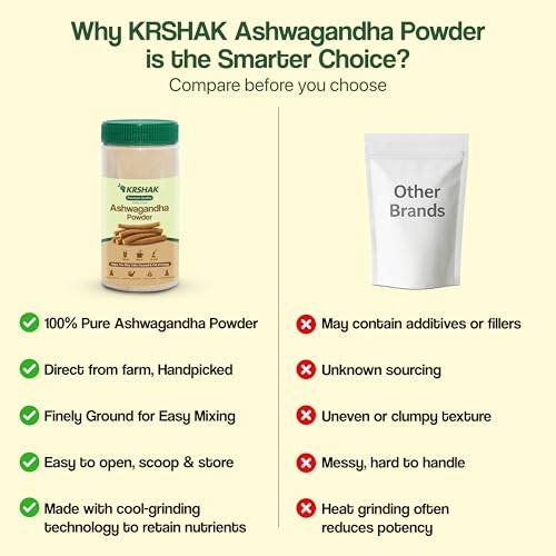 Image of Ashwagandha Powder (500g) - A-Grade Pure Root Powder for Energy, Stress Relief & Immunity Boost | 100% Natural, Non-GMO, Vegan & Preservative-Free