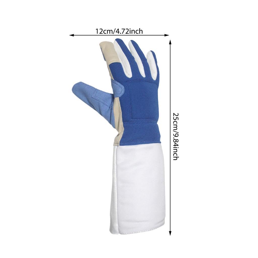 Oshhni Gants d'Escrime Antidérapants Lavables Équipement d'Entraînement pour Adultes, Enfants