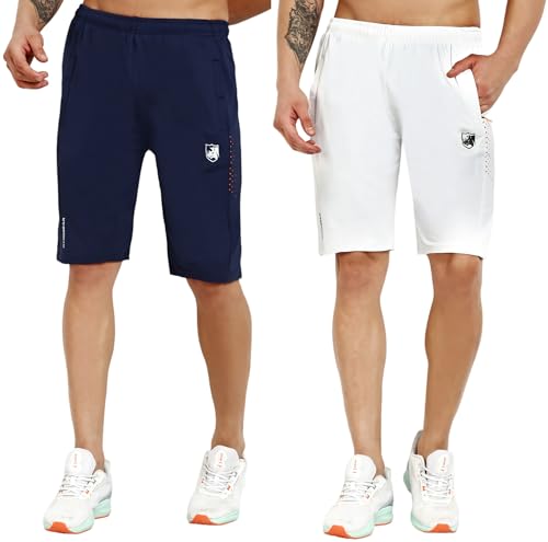 Image of RynoGear Shorts for Men with Zipper Pocket (Pack of 2)