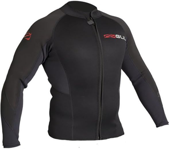 Gul Response 3MM Flatlock Bolero Wetsuit Coat Jacket Coat Black - Easy Stretch - FLATLOCK: seam construction