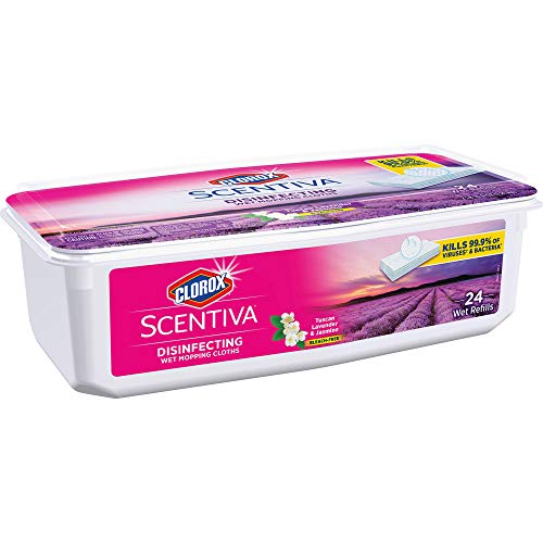 Clorox Disinfecting Wipes Clorox Scentiva Disinfecting Wet Mopping Pad Refills For Floor Cleaning Tuscan Lavender & Jasmine 24 Count