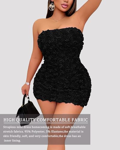 Image of Sliot Strapless Tube Dress Tube Dresses for Women 2025 Party Mini Club Going Out Short Dresses Sexy Vacation Outfits