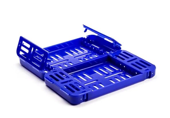 Estojo plástico esterilização autoclavável pério medio - AZUL - Nova Ogp