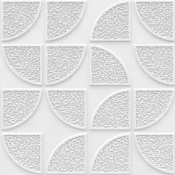 Golden Cart 3D Wall Panels I Peel and Stick I Self Adhesive I Embossed and Paintable I 3D Tiles I Arabic Curls I Size 19.7" X 19.7" I Pack of 6 I Total Wall Covering Area 16.08 Sq.Ft. (PVC, White) (B0CVFVPW2G) Amazon Price History, Amazon Price Tracker