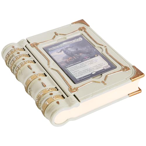 Image of MTG Commander EDH Command Zone /Tray for Magic The Gathering -with Damage, Cast & Life Counters. Storage for Dice & Card Tokens Inside (This is Not A Commander Deck Box!) - MTG Accessories Gift (White)
