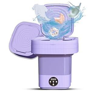 Portable Washing Machine,10L Folding Mini Washer with 3 Modes Deep Cleaning of underwear, baby clothes, Foldable Washing Machine for Apartments, Dorm, Camping, RV, Travel Laundry