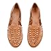 COLORES DE MEXICO MX - Mexican Leather Boho Shoes for Women - Model 129 (10) Brown