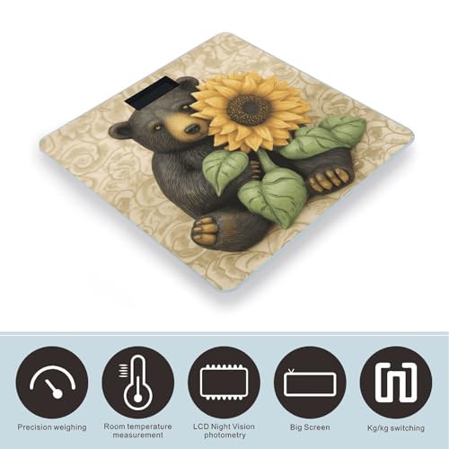 Báscula Digital para Baño Sunflower and Bear 26x26 cm miniatura 3