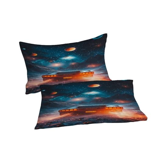 Housse de couette sci fi finitions soignées ensemble de lit double en microfibre - 7