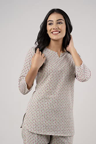 Image of feranoid Women Full Sleeves Cotton Nightsuits