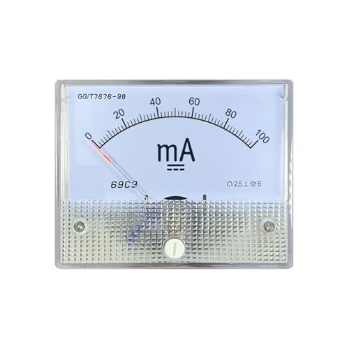 Amperímetro CC de 10 mA para instalar en paneles de control y proyectos de electrónica 4