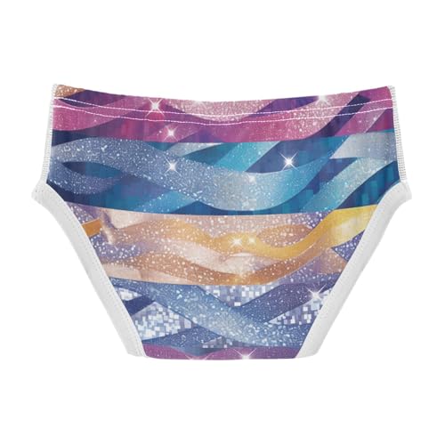 KLL Sliver Glitter Texture Silver Sparkle Toddler Boy Soft Underwear Briefs Cute Children Panties2